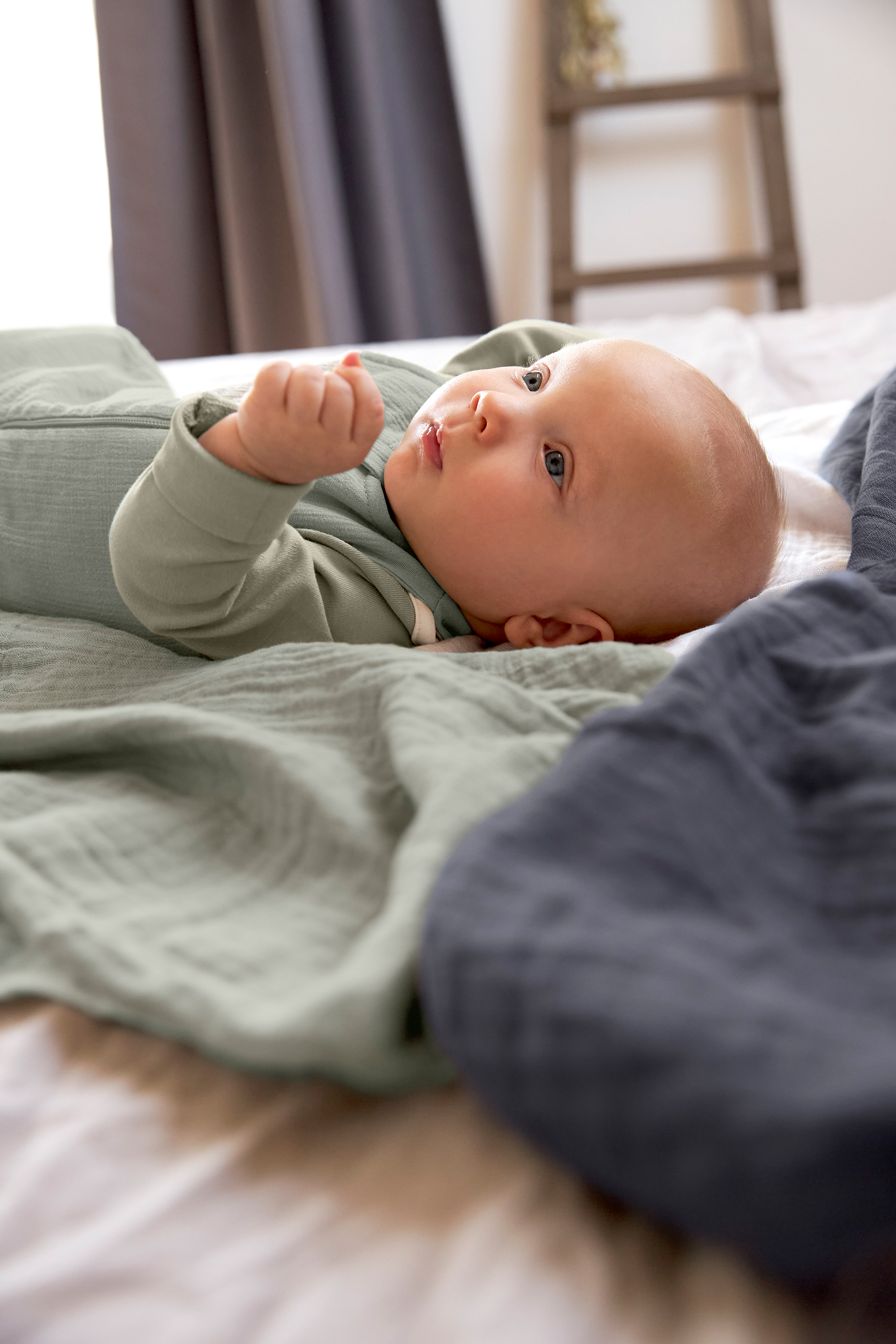 Lässig Swaddle & Burp Blanket M Little Forest Fox - 7