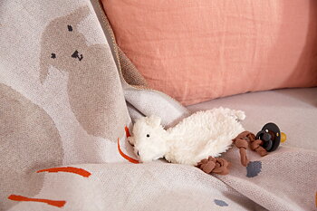 Lässig Knitted Baby Comforter GOTS Tiny Farmer Sheep