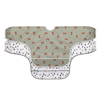 Lässig Long Sleeve Bib 2 pcs ass. Little Forest Fox 6-24 months