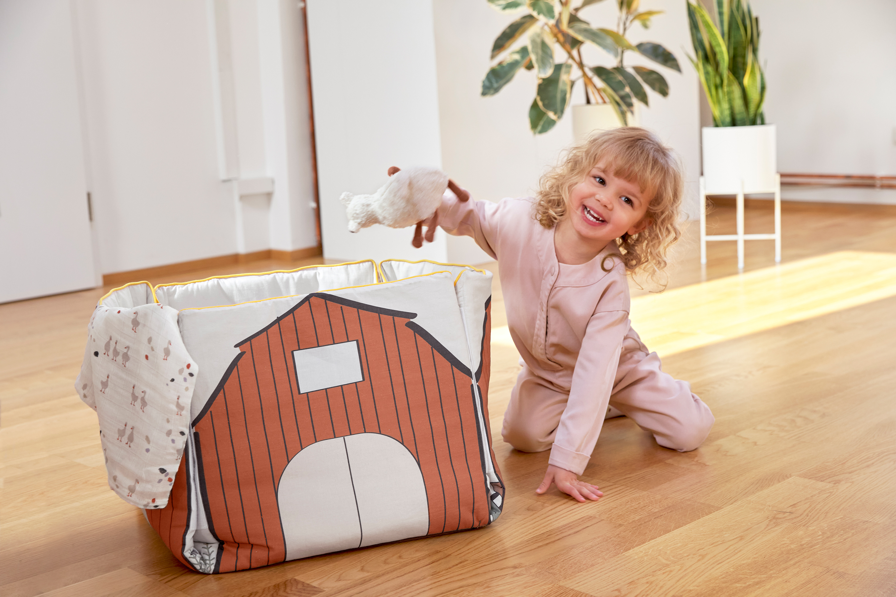 Lässig Aktivitetsmatta/förvaring Tiny Farmer - 2