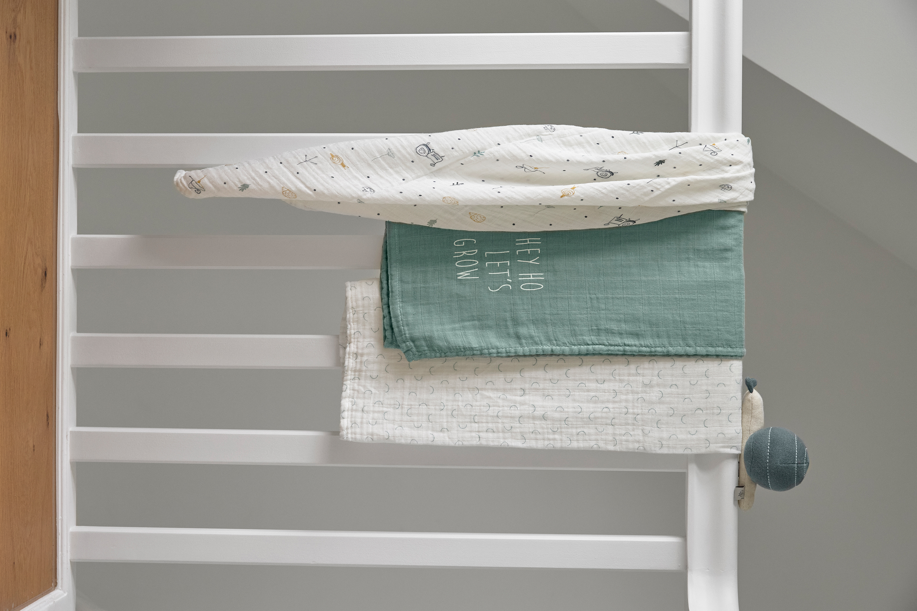 Lässig Heavenly soft Swaddle L Garden Explorer Tractor 3 pcs ass., 80 x 80 cm - 3
