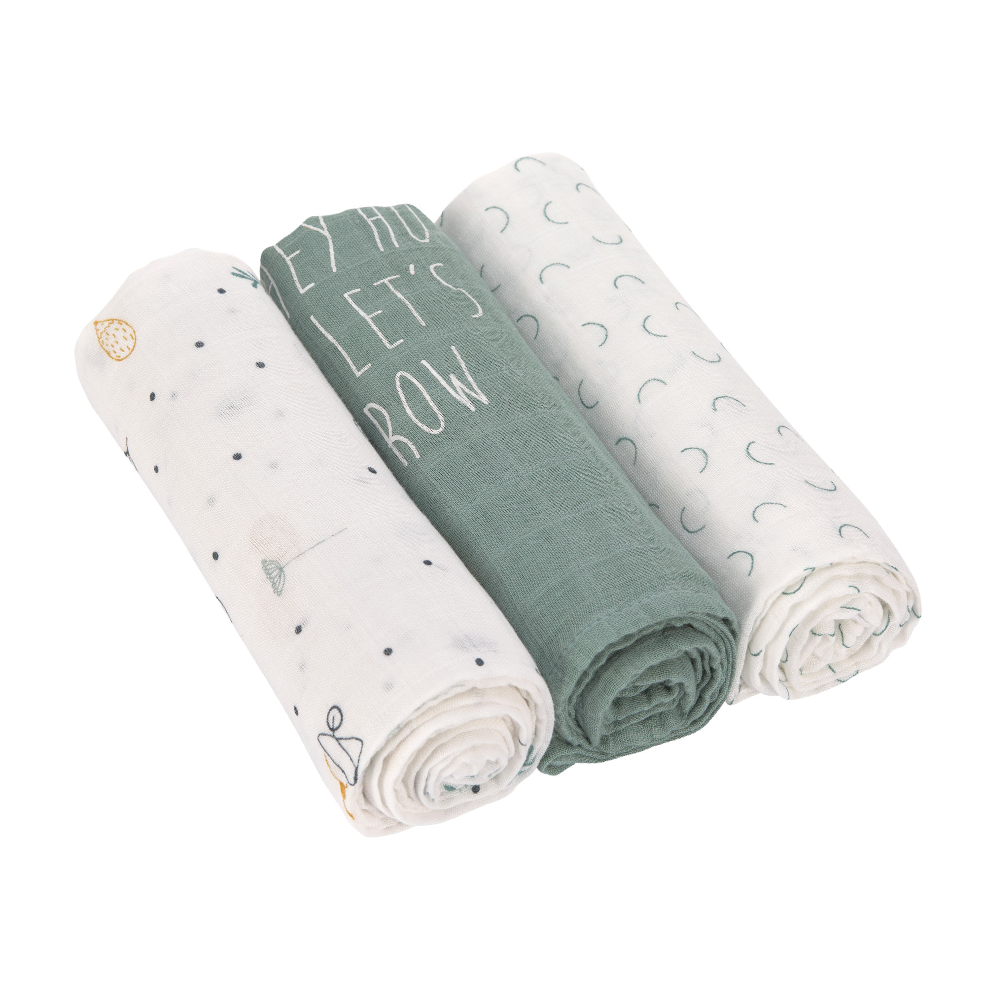 Lässig Heavenly soft Swaddle L Garden Explorer Tractor 3 pcs ass., 80 x 80 cm - 5