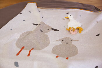 Lässig Knitted Blanket GOTS Tiny Farmer Sheep