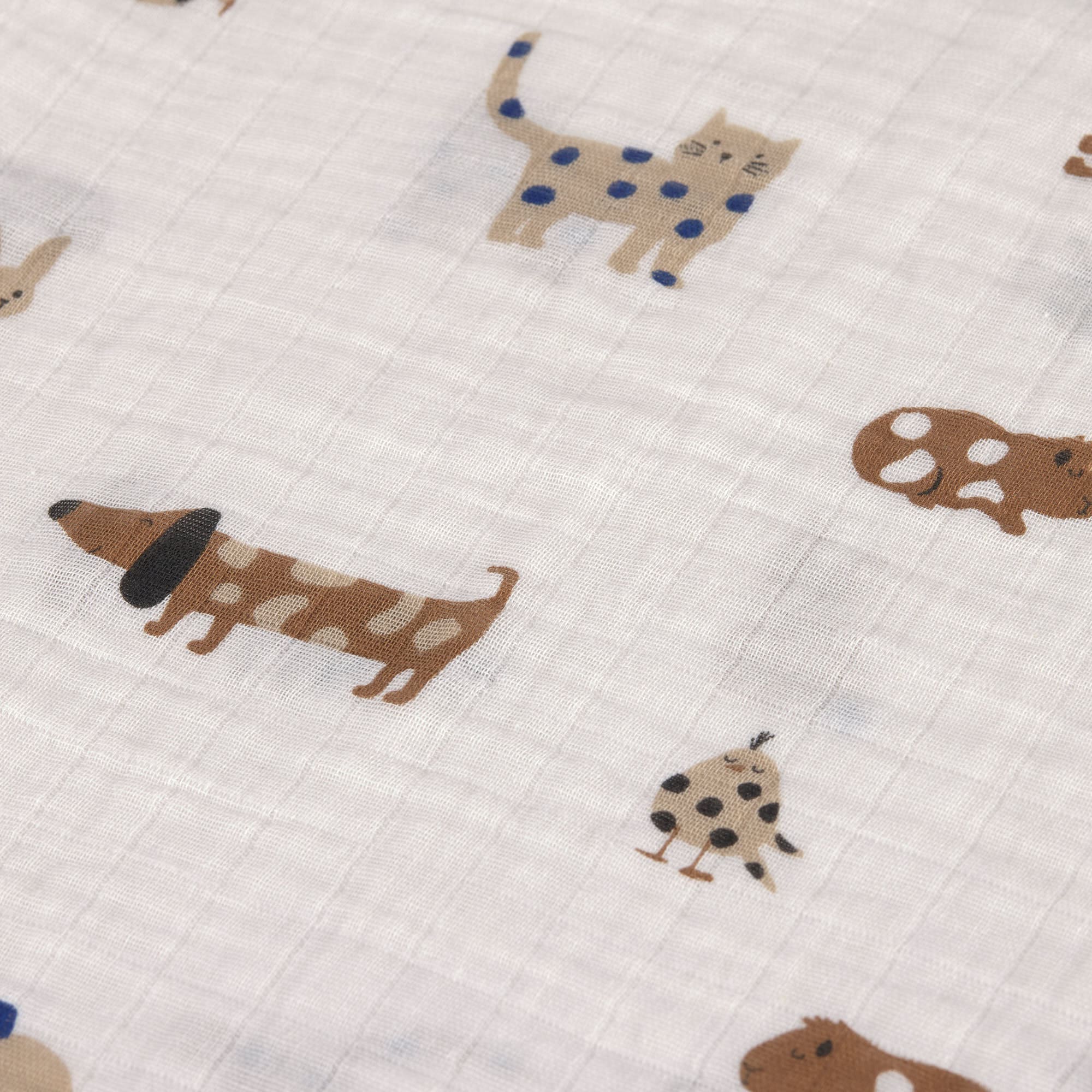 Lässig Swaddle & Burp Blanket L Little Mateys royal blue 3 pcs ass., 85 x 85 cm - 10
