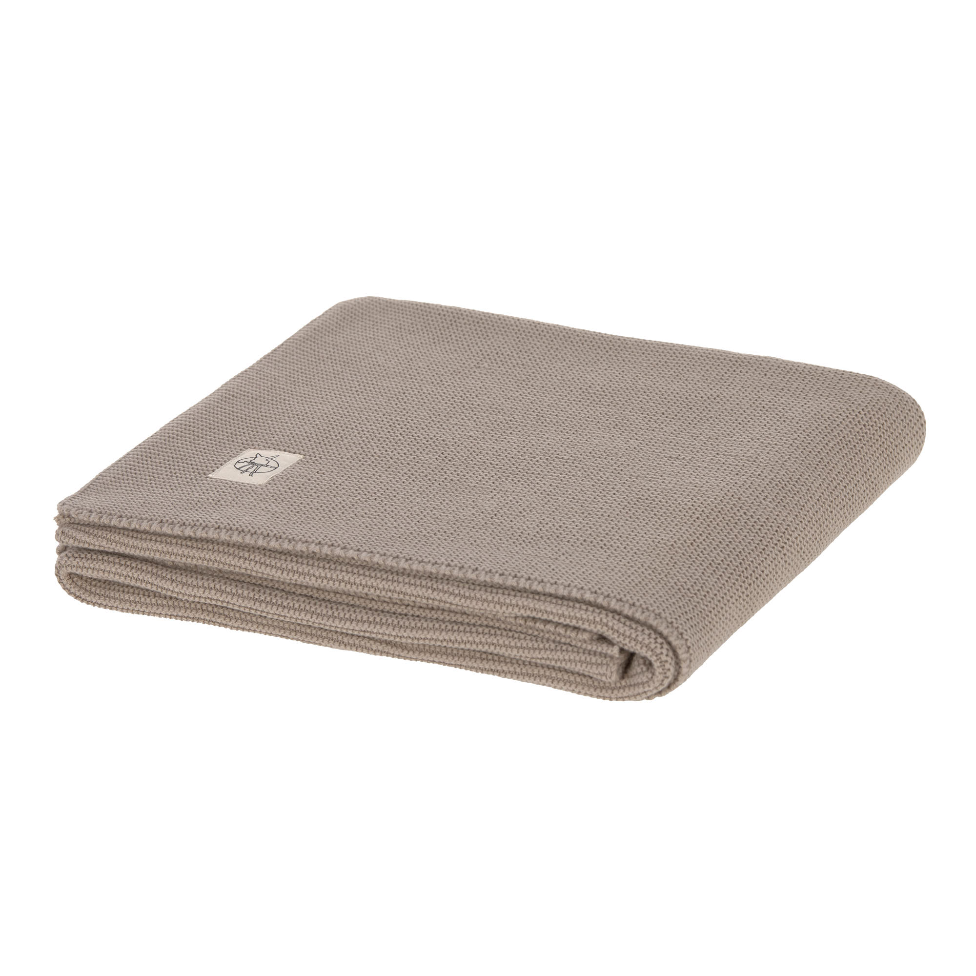 Lässig Knitted Blanket GOTS Frizzy Stone