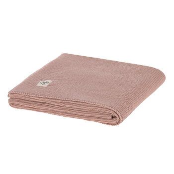 Lässig Knitted Blanket GOTS Frizzy Rose
