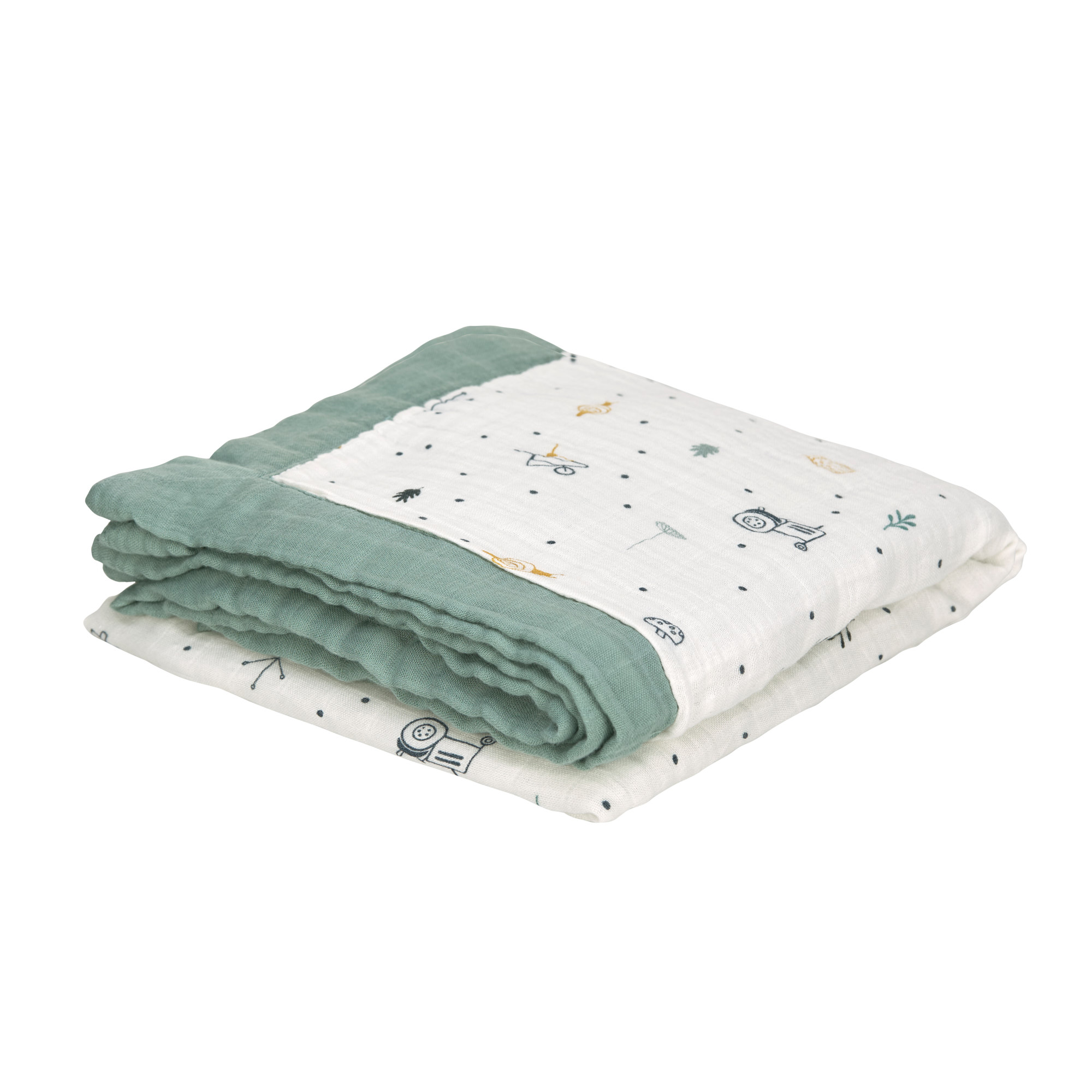 Lässig Heavenly soft Blanket Garden Explorer Tractor 100 x 100 cm