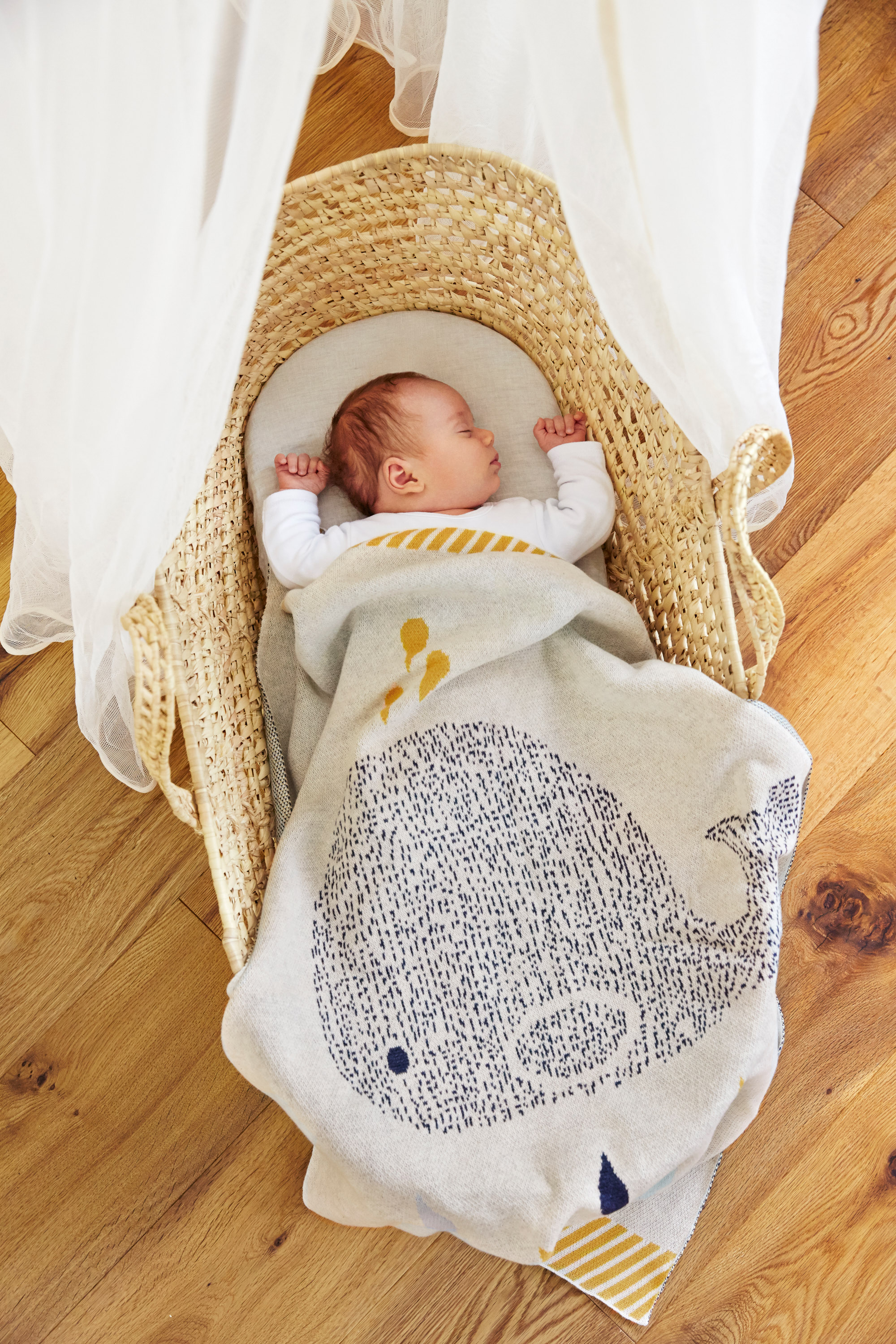 Lässig Knitted Blanket GOTS Little Water Whale 75 x 100 cm - 11