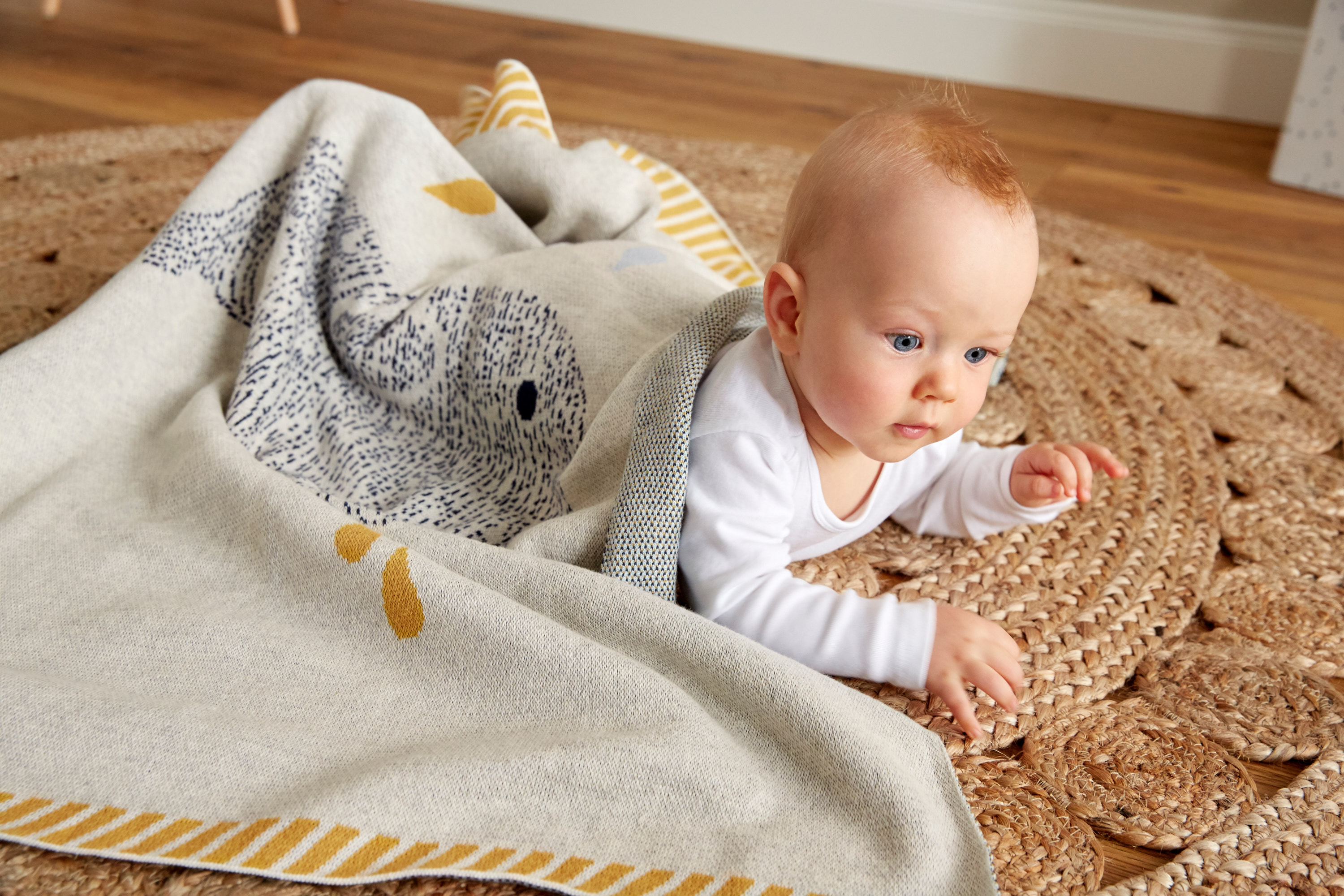 Lässig Knitted Blanket GOTS Little Water Whale 75 x 100 cm - 16