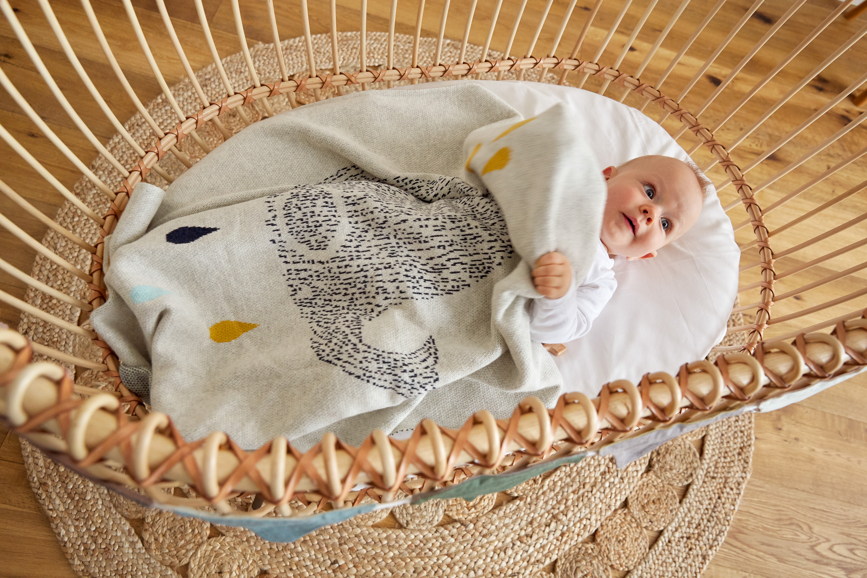 Lässig Knitted Blanket GOTS Little Water Whale 75 x 100 cm - 5