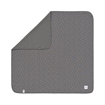 Lässig Interlock Blanket GOTS Spots anthracite 80 x 80 cm
