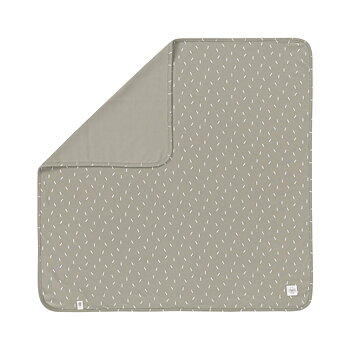 Lässig Interlock Blanket GOTS Speckles olive 80 x 80 cm