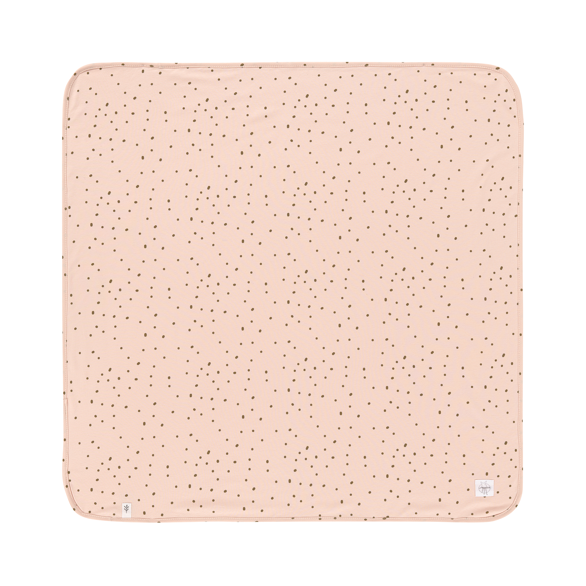 Lässig Interlock Blanket GOTS Dots powder pink 80 x 80 cm - 2