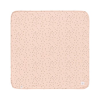 Lässig Interlock Blanket GOTS Dots powder pink 80 x 80 cm