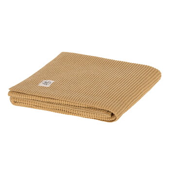 Lässig Knitted Blanket GOTS Nubs camel 80 x 100 cm