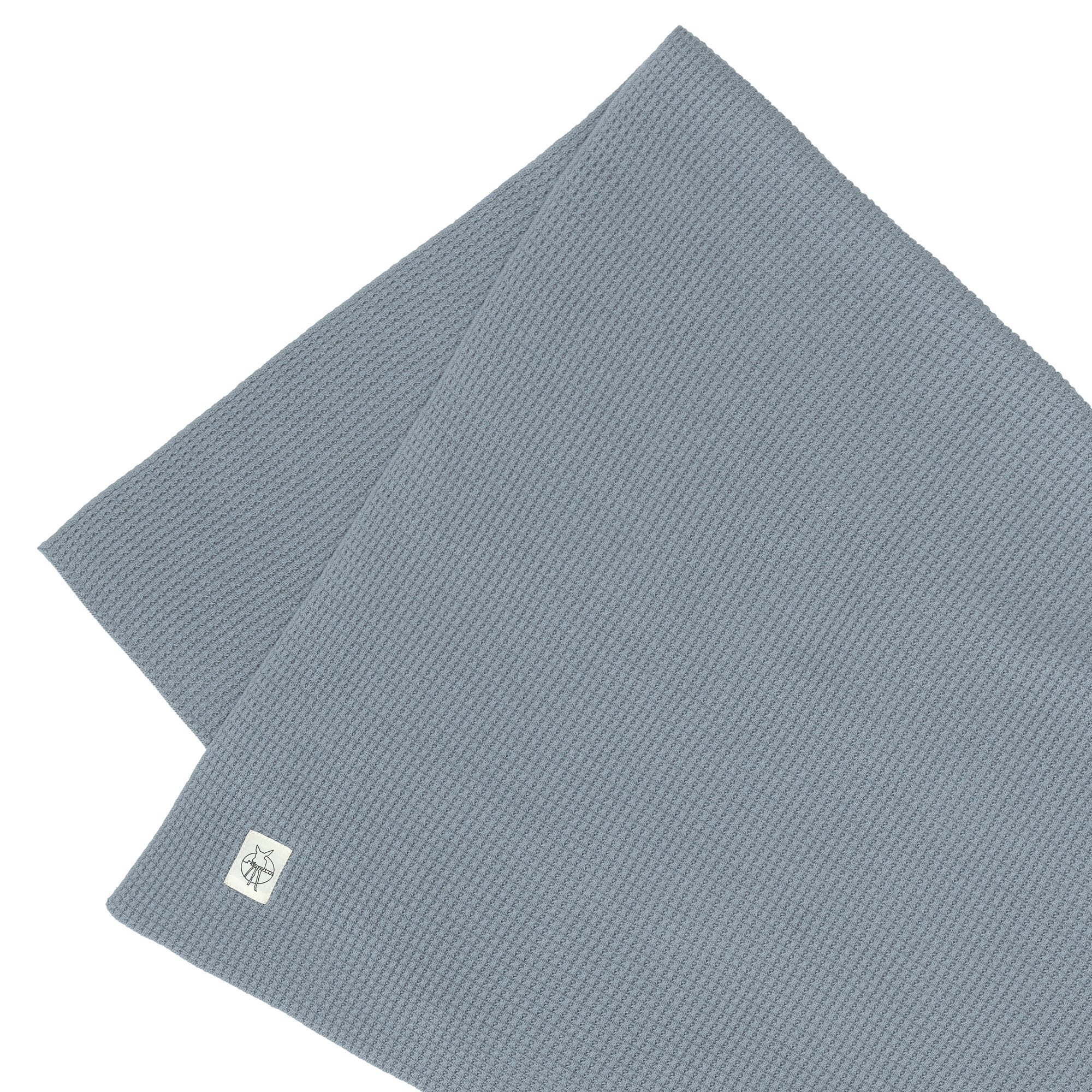 Lässig Knitted Blanket GOTS Nubs light blue 80 x 100 cm - 4