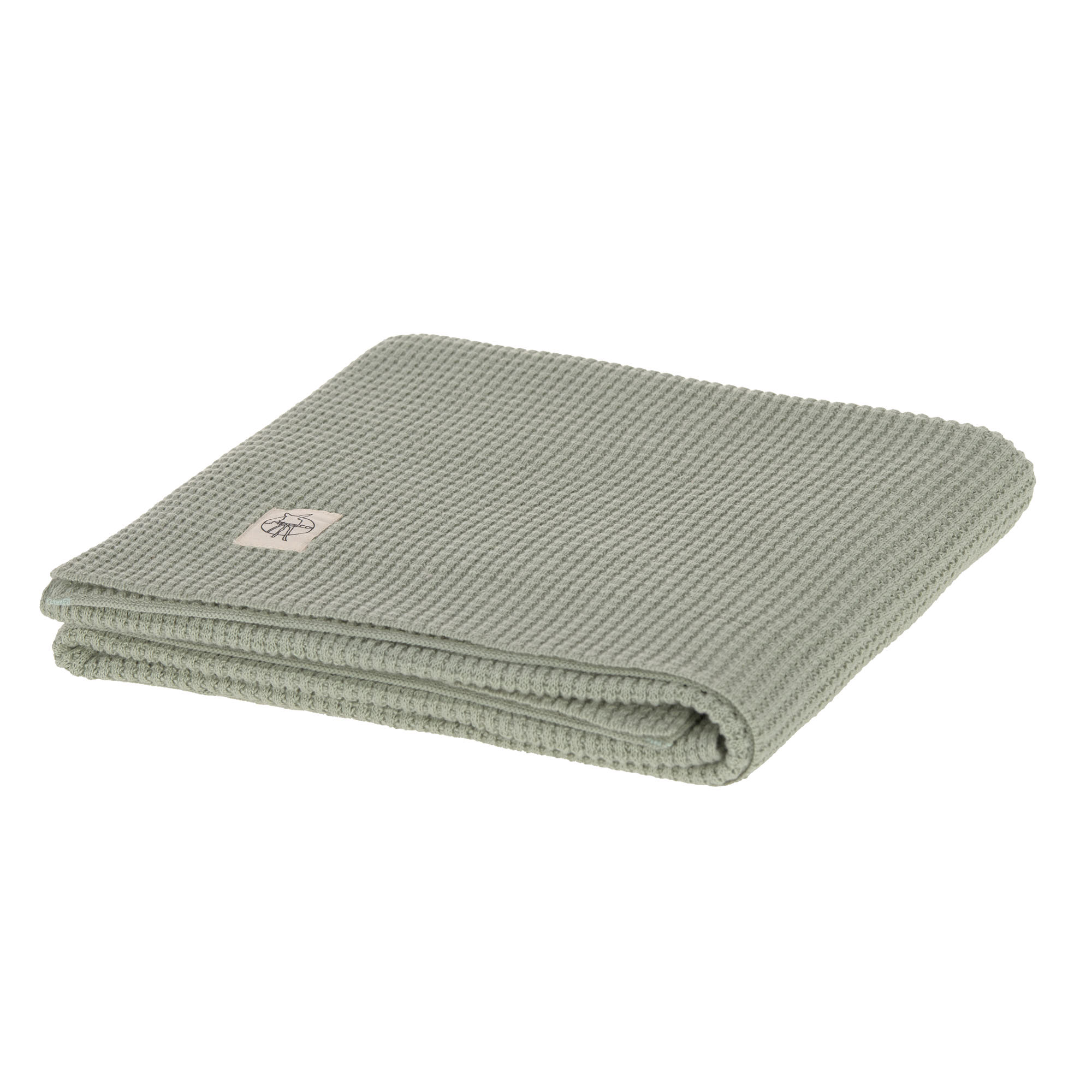 Lässig Knitted Blanket GOTS Nubs light mint 80 x 100 cm