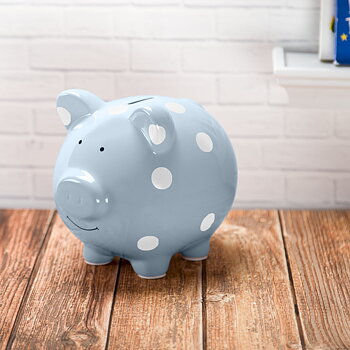 Sparbössa Piggy - Medium Polka Dot Blue