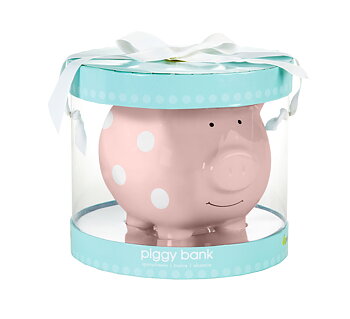 Sparbössa Piggy - Medium Polka Dot Pink
