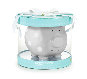 Sparbössa Piggy - Medium Polka Dot Gray