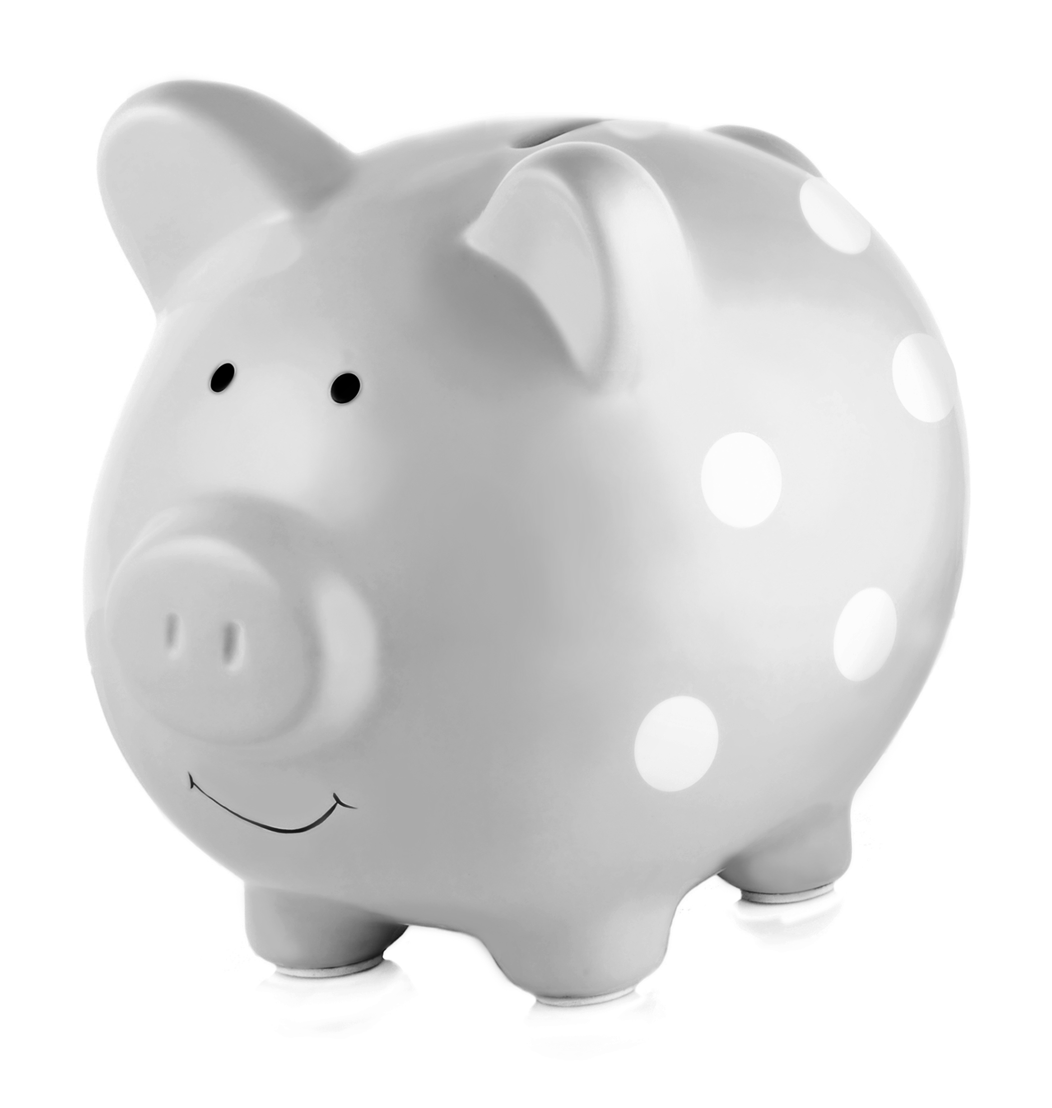 Sparbössa Piggy - Medium Polka Dot Gray - 3