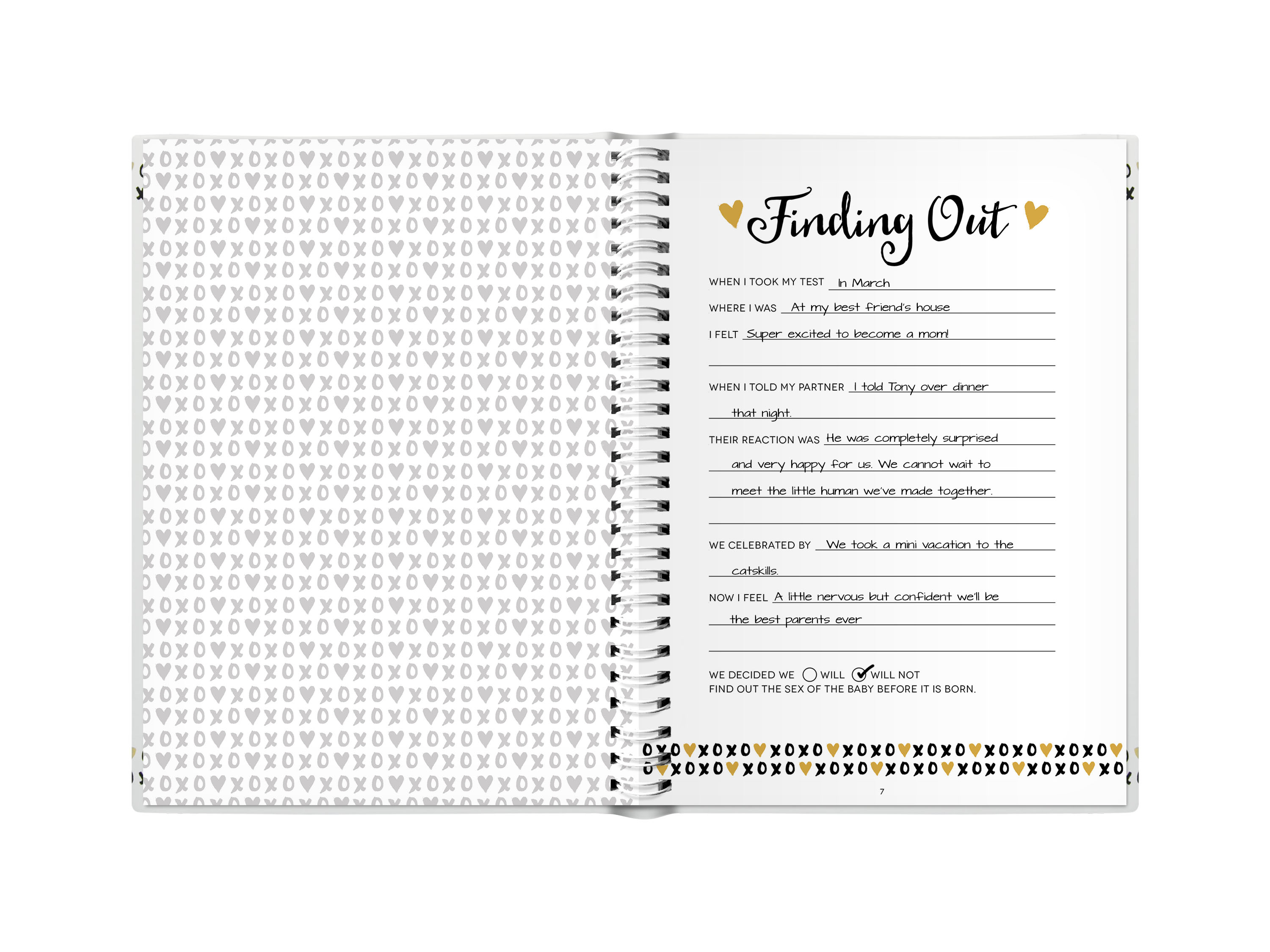 Pregnancy journal white - 3