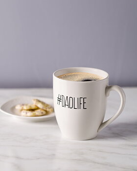 #dadlife Mug White