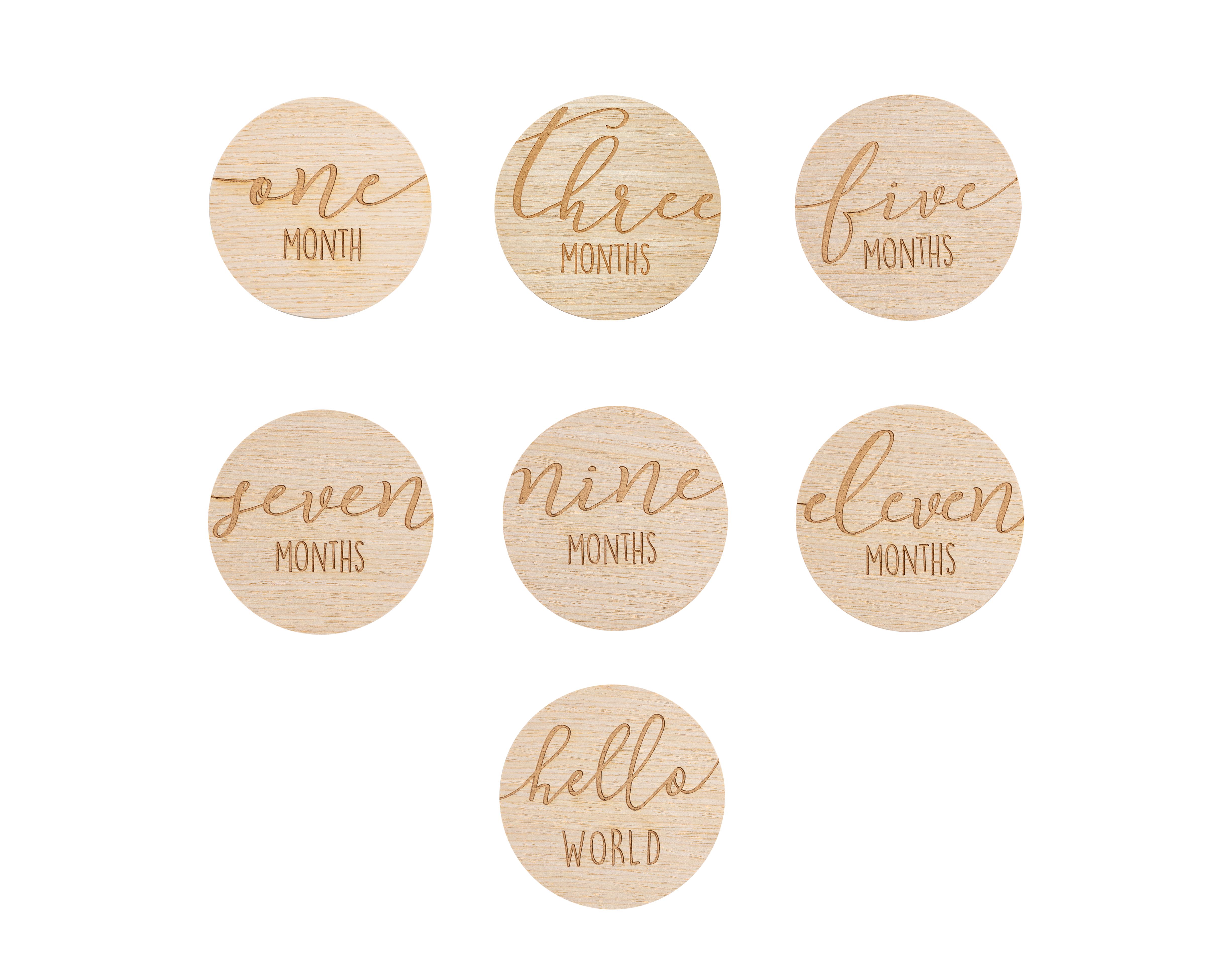 Wooden milestone cards Wood - 2
