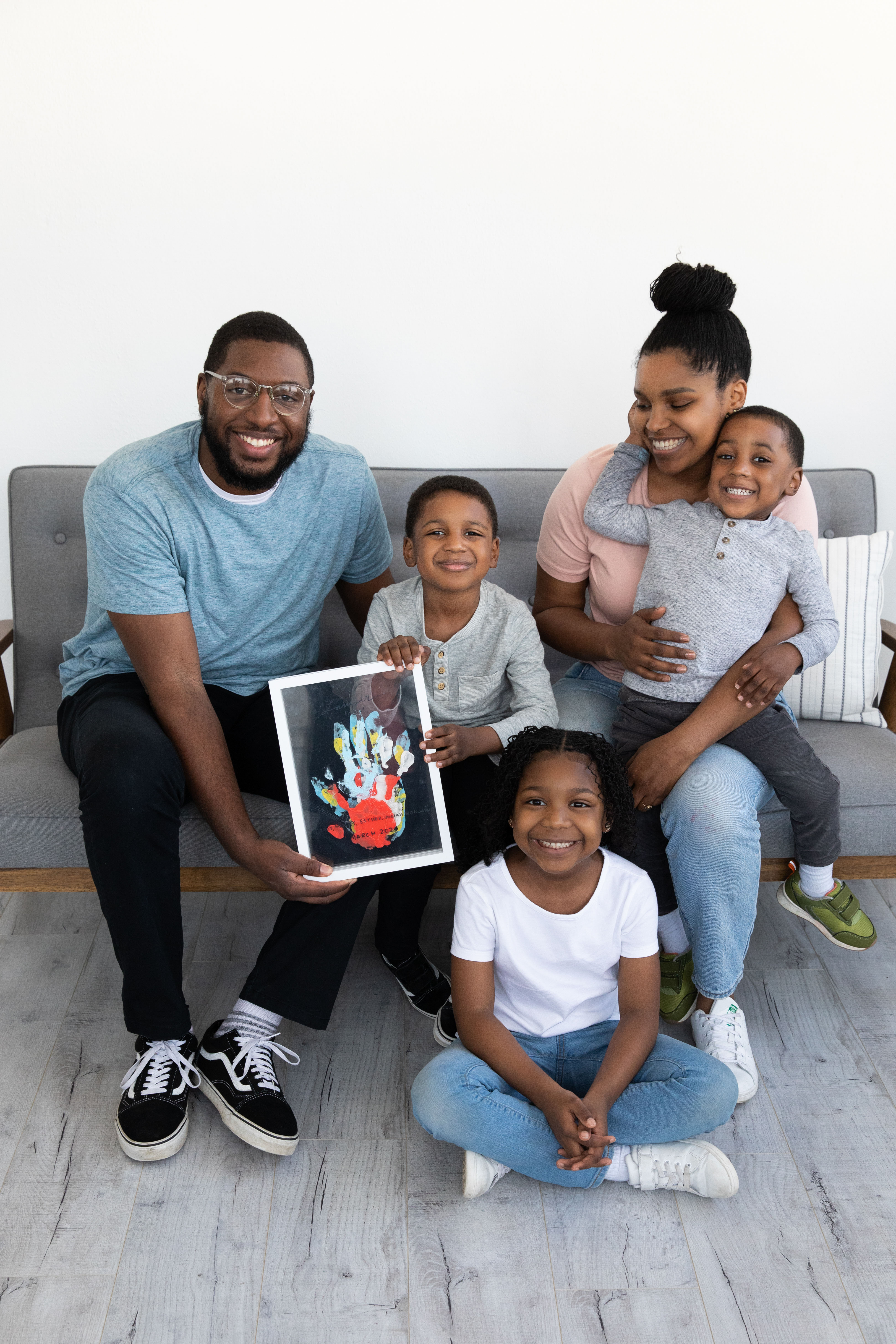 Clear Family Print Frame White - 12
