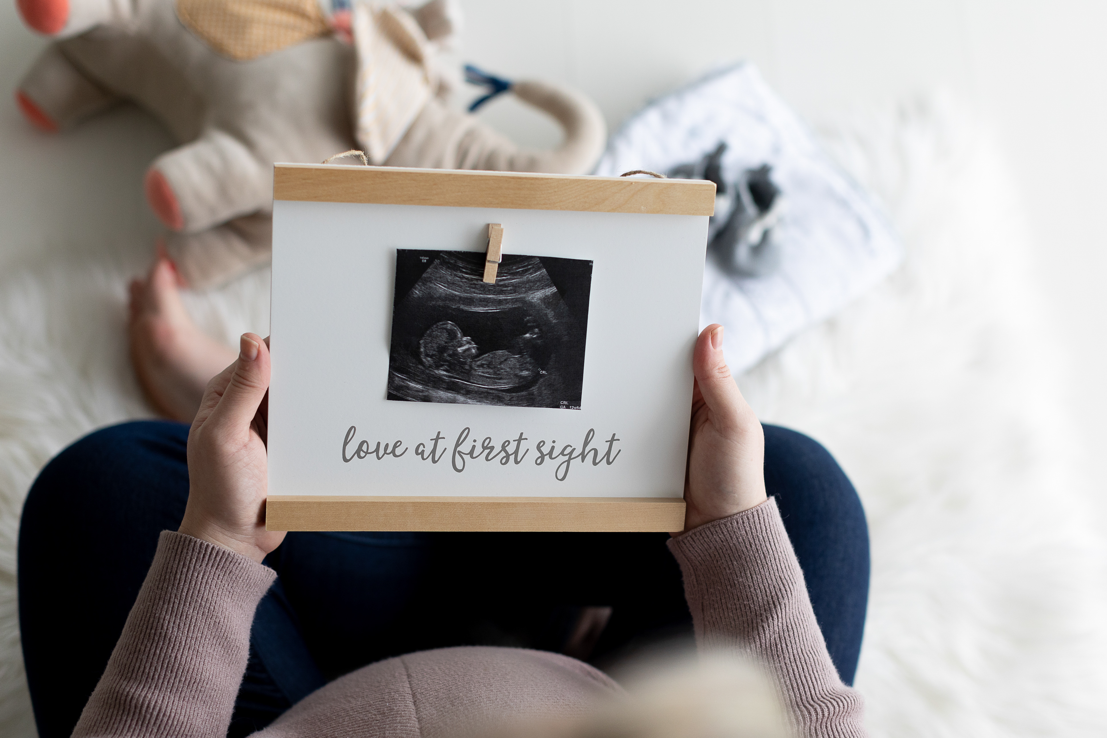 Sonogram Wall Art White - 3