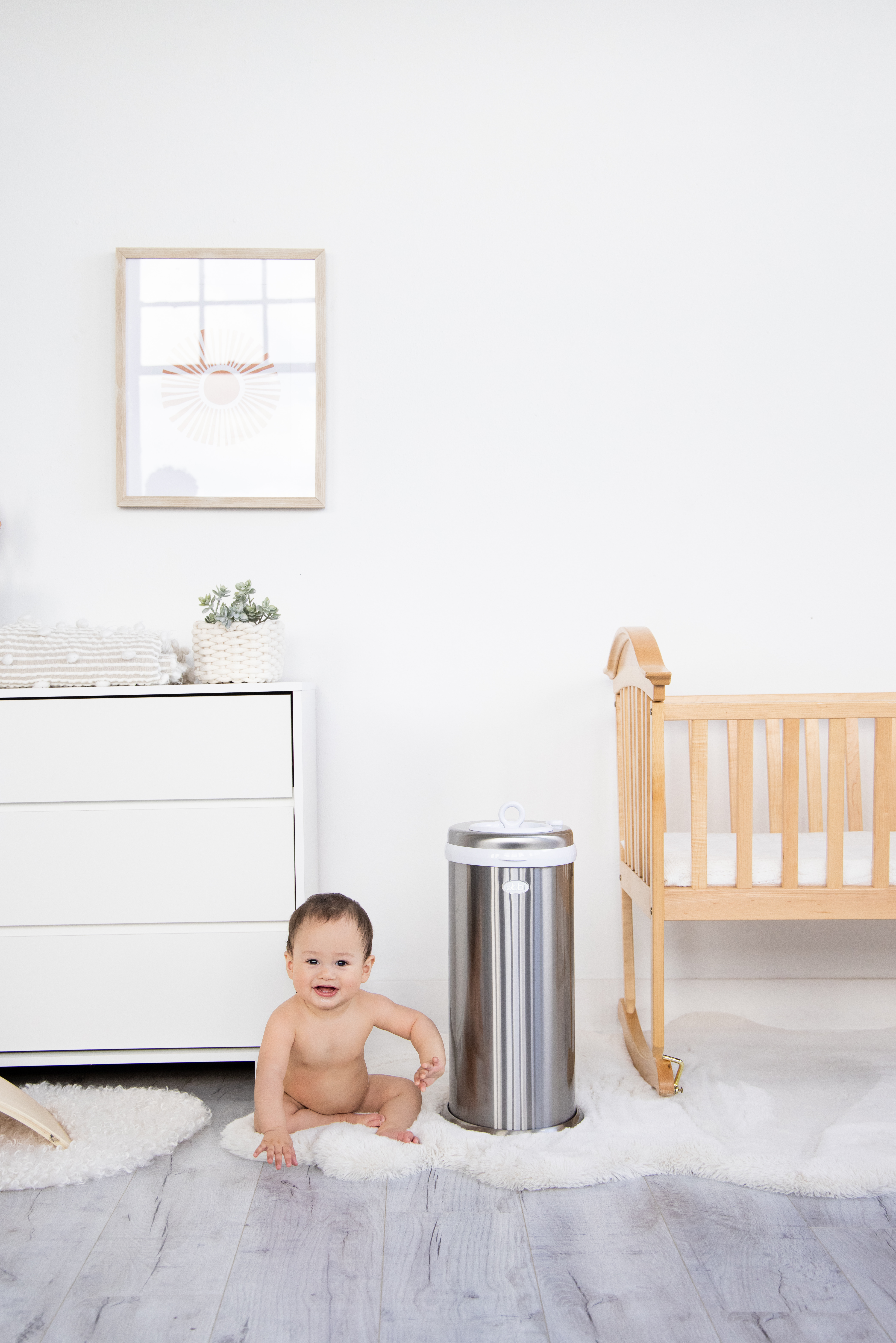 Diaper Pail Silver - 7