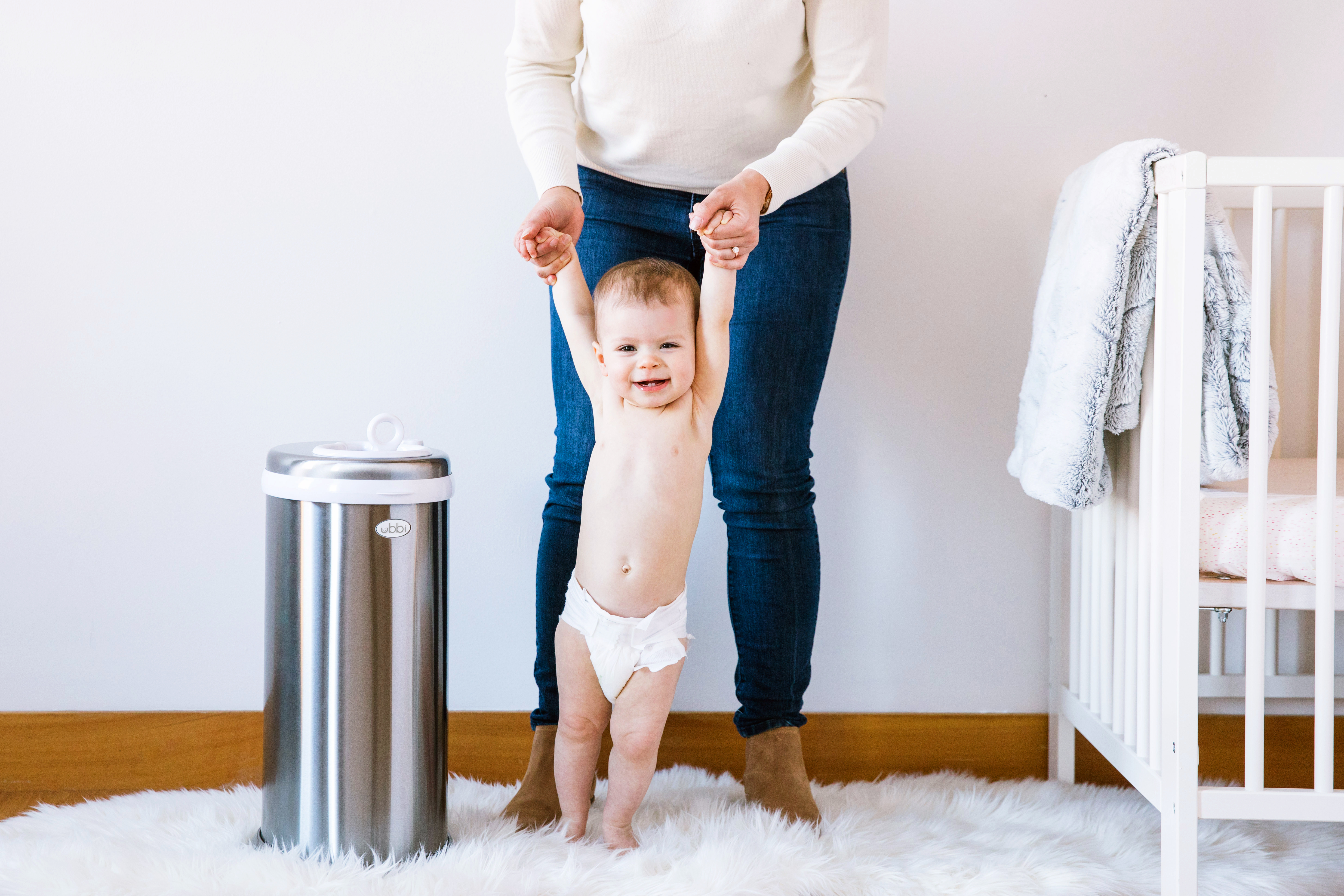 Diaper Pail Silver - 4
