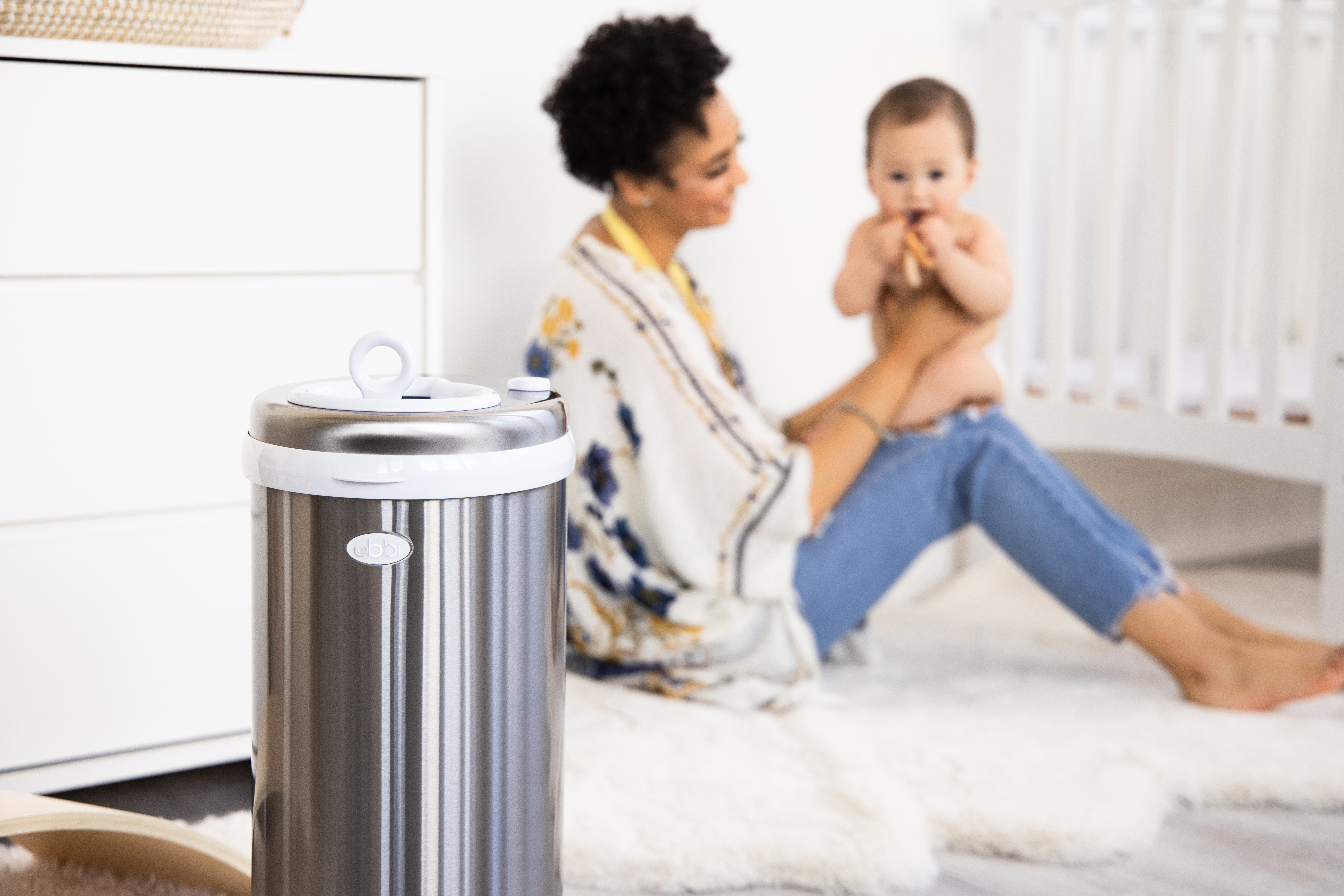 Diaper Pail Silver - 18