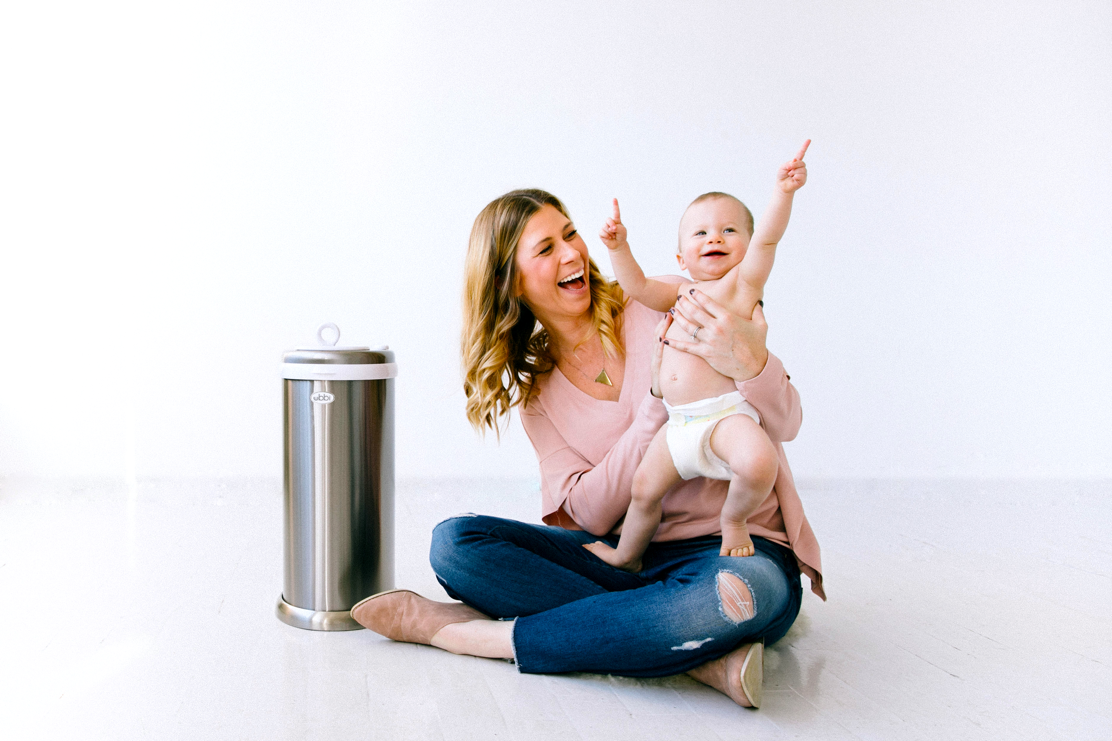 Diaper Pail Silver - 2