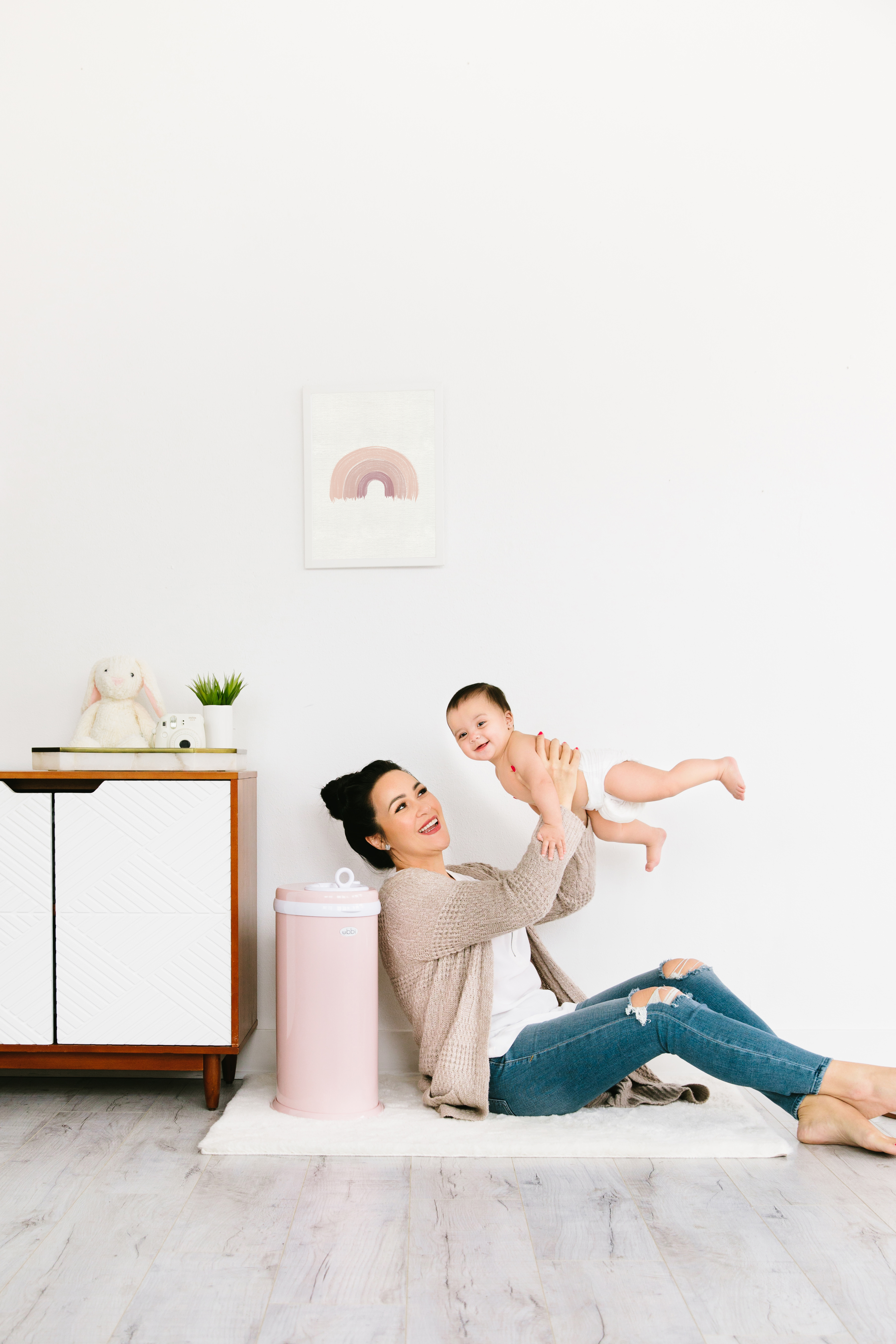 Diaper Pail Blush Pink - 6