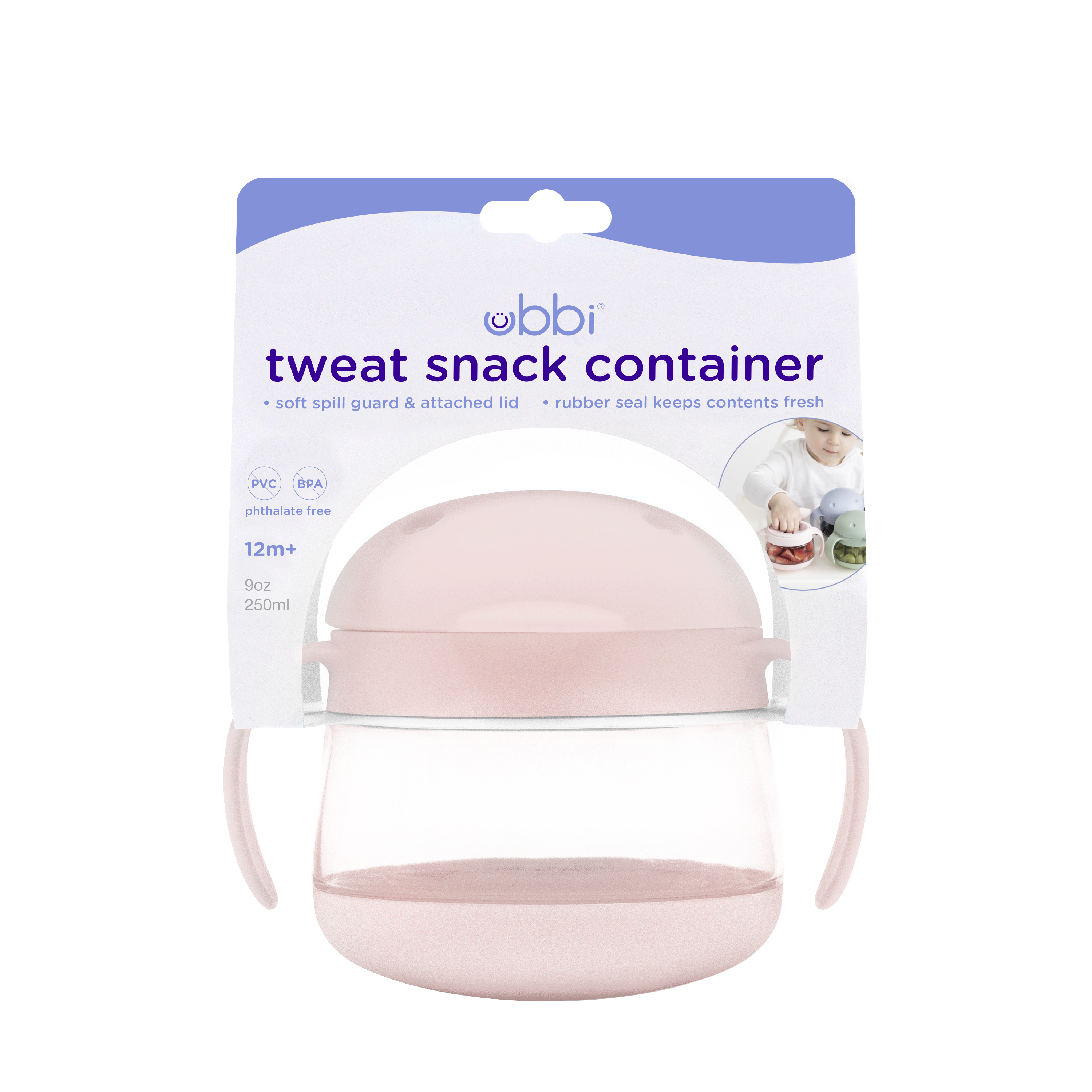 Tweat Snack Container  Blush Pink - 3