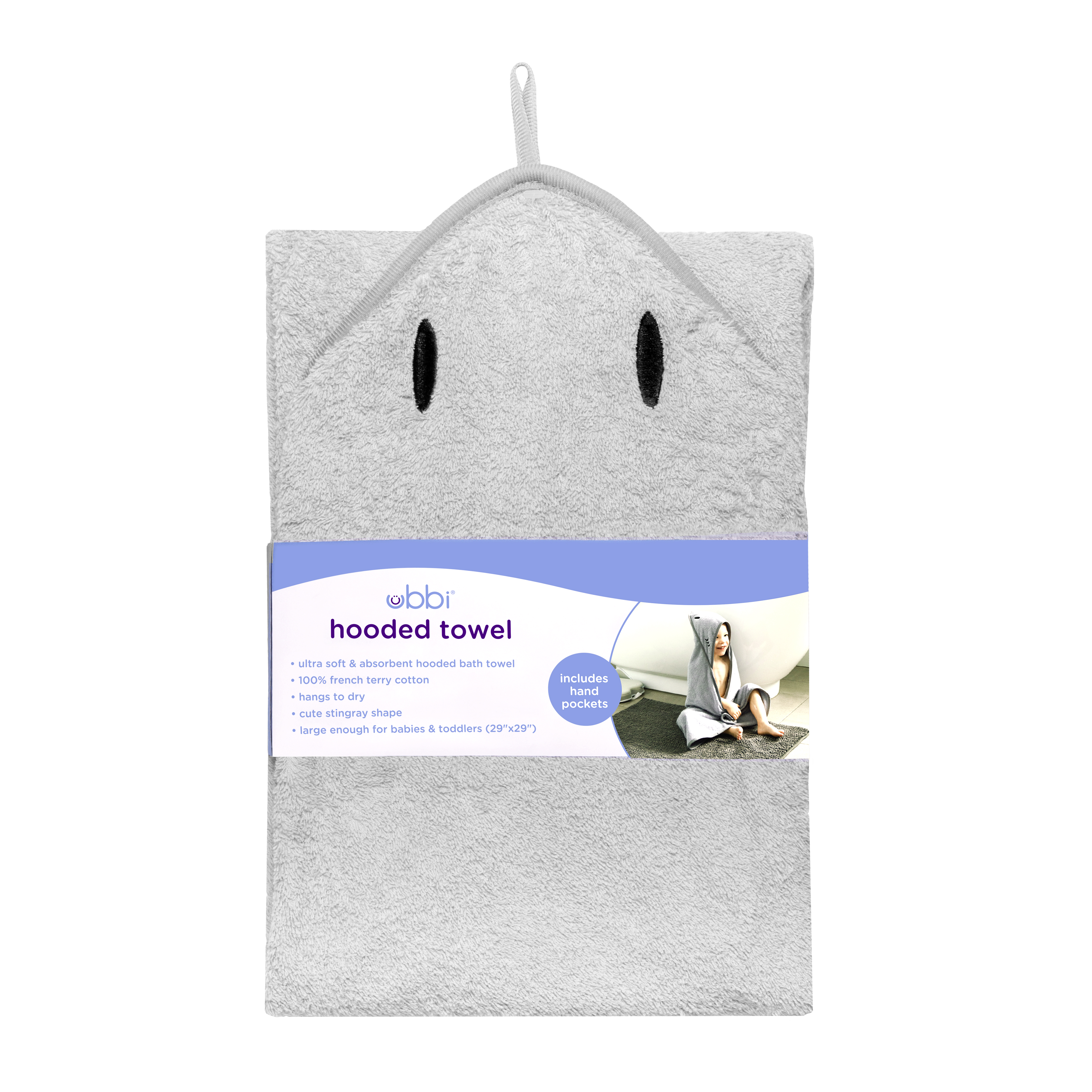 Badcape Baby Grå - 3