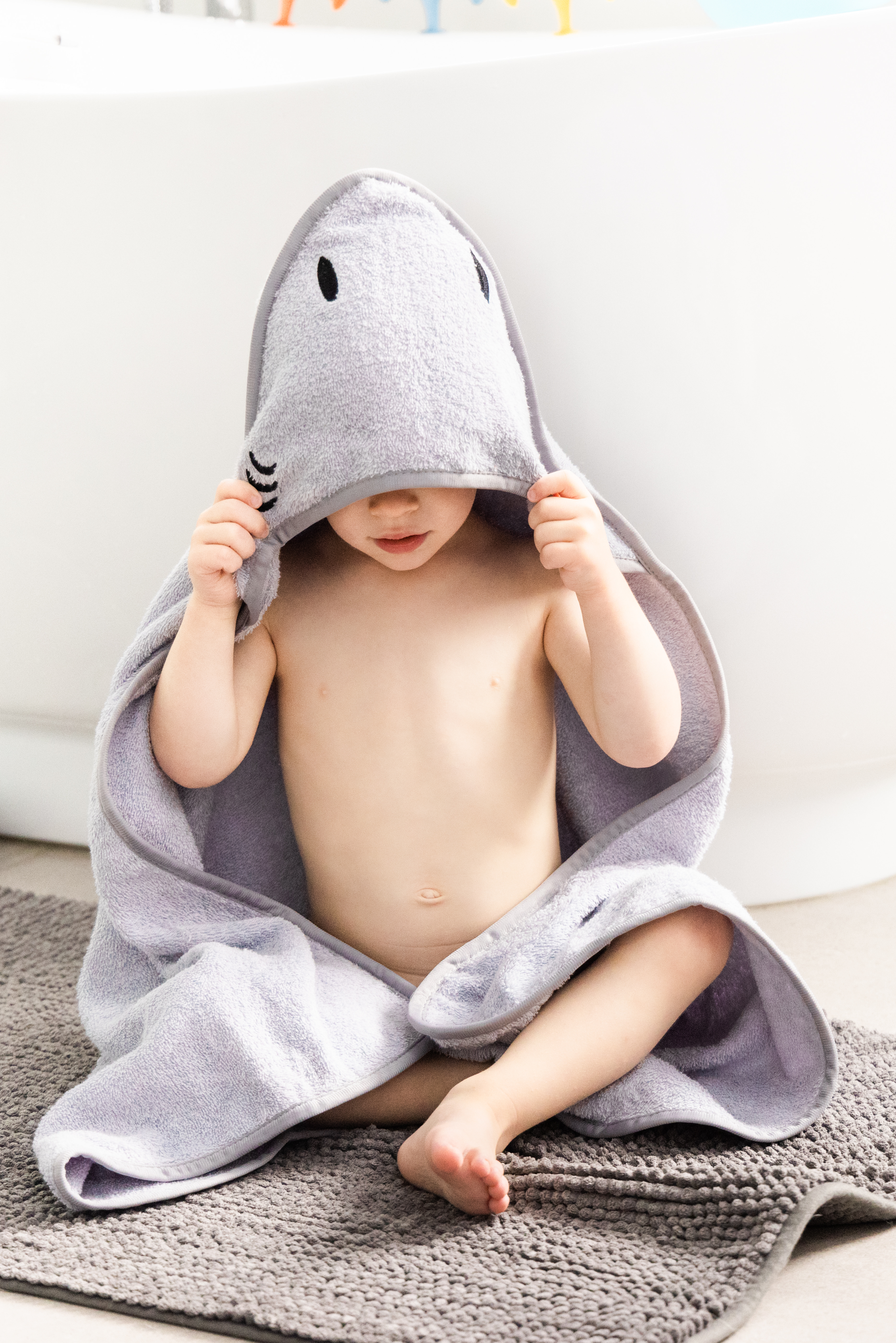 Badcape Baby Grå - 4