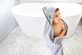 Badcape Baby Grå
