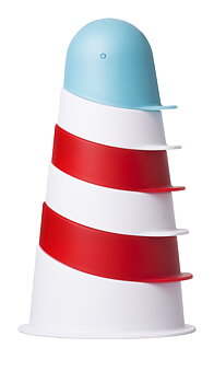 Badleksak Lighthouse Röd, Vit, Blå