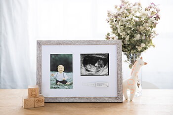 Bracelet & Sonogram Frame Rustic