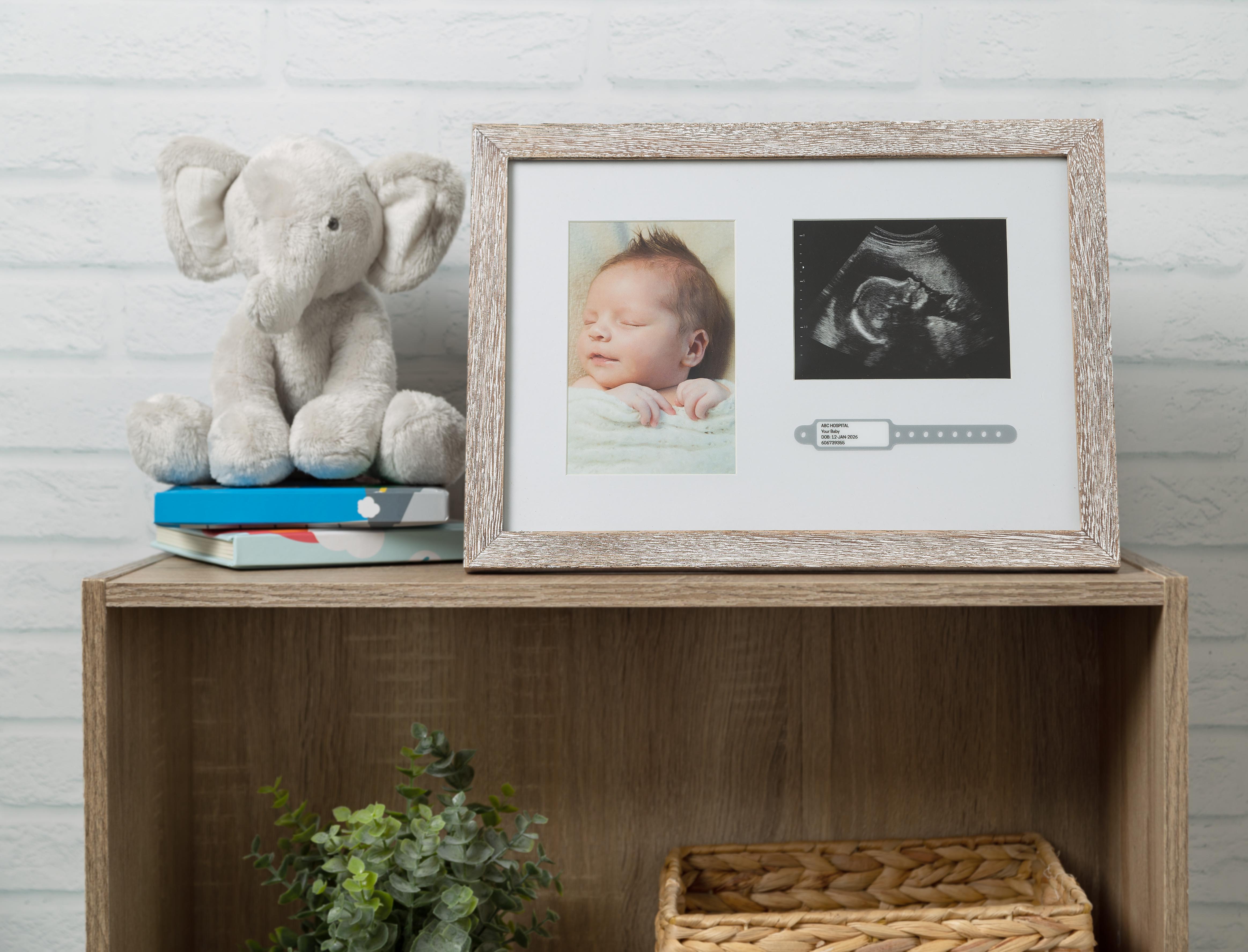Bracelet & Sonogram Frame Rustic - 4