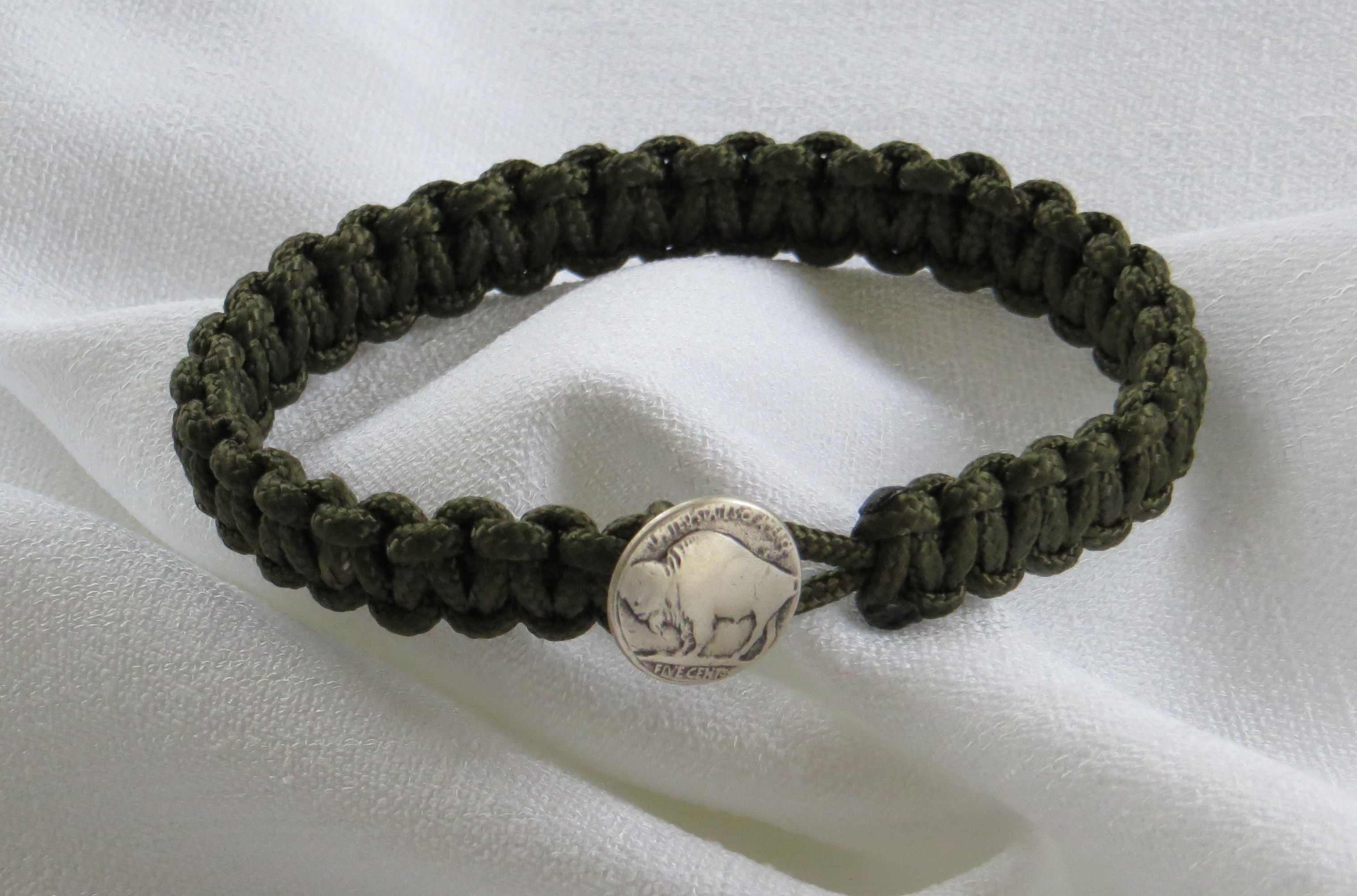 Paracord Armband med knapp - 3