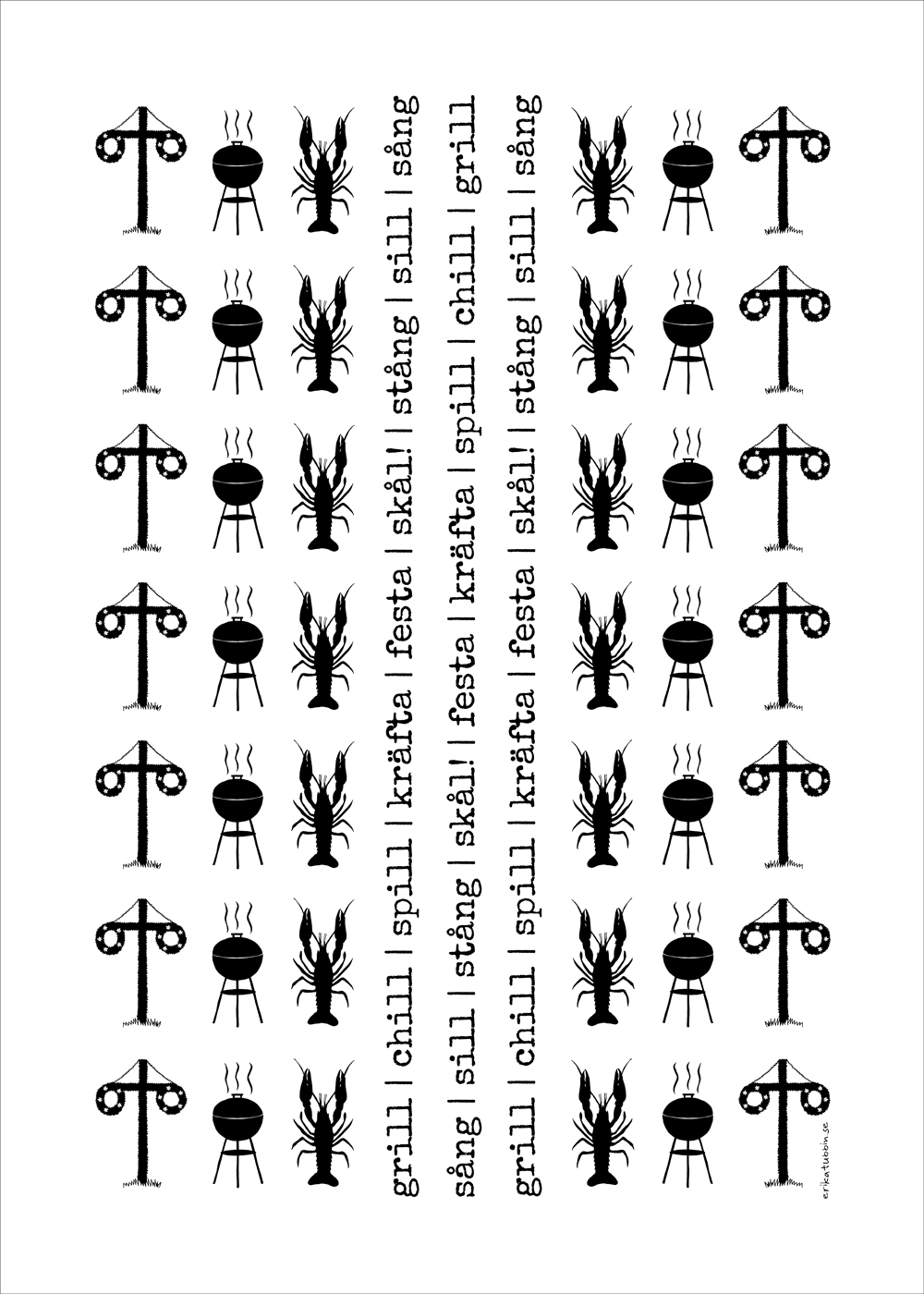 tea towel SWEDISH SUMMER - 5