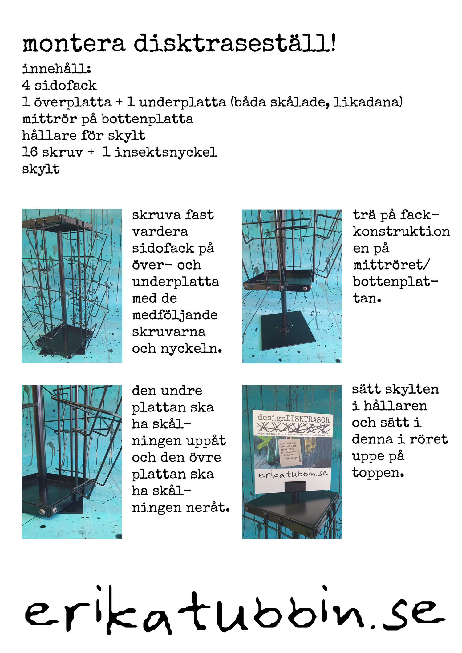 Package: table stand filled with dishcloths - 4