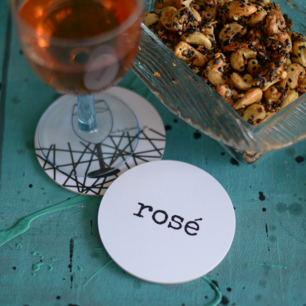 glasunderlägg ROSÉ 9 cm - 3