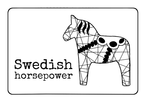 magnet SWEDISH HORSEPOWER - UTGÅENDE - 3