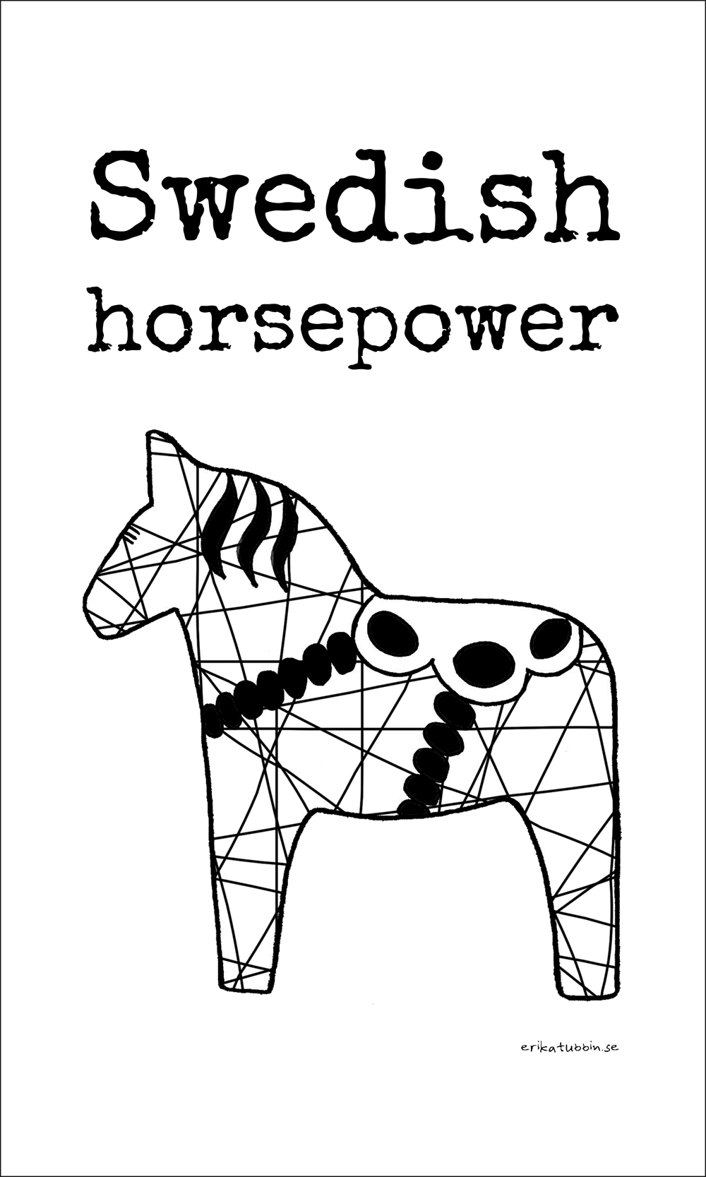 terry towel SWEDISH HORSEPOWER 30x50 cm - 3