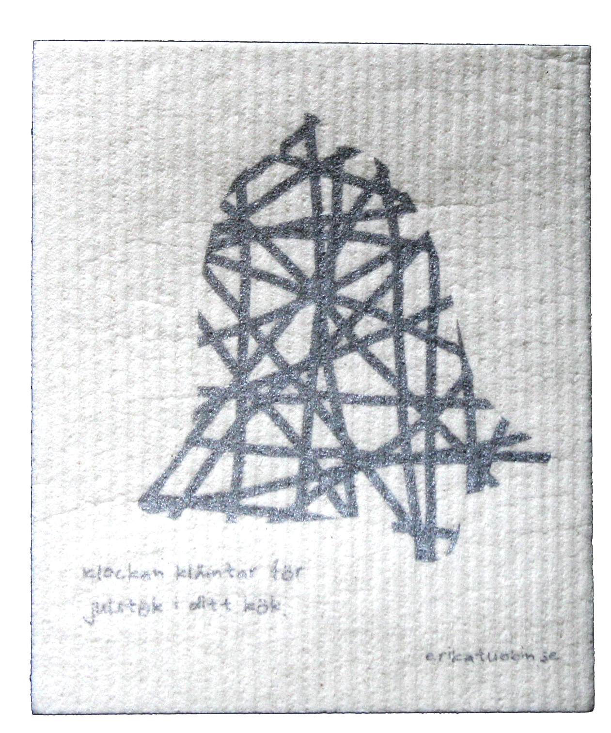 dishcloth JULSTÖK silver - 2