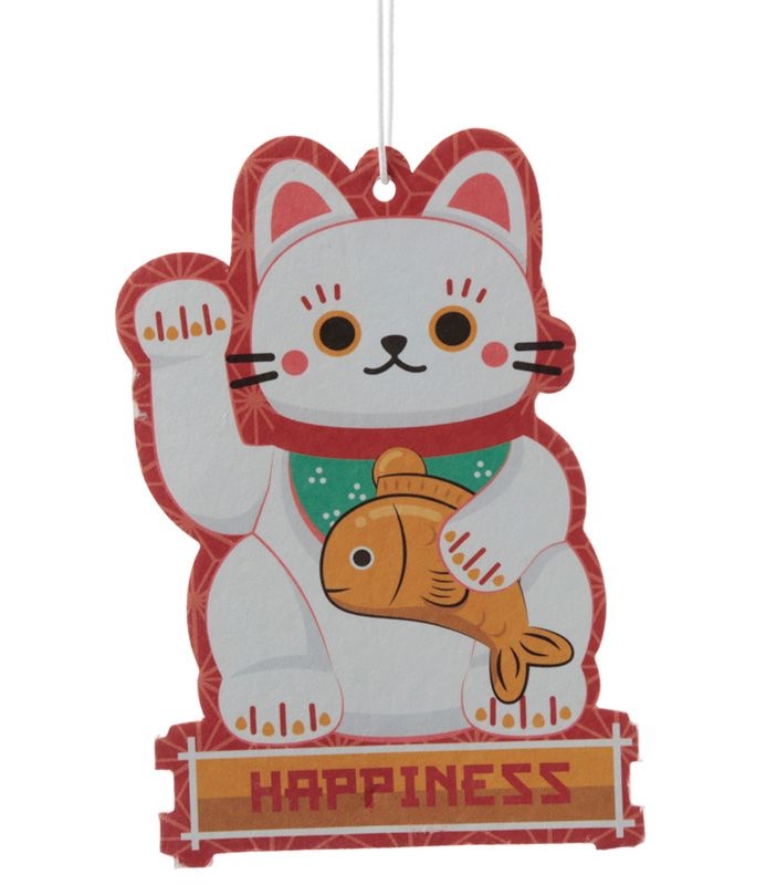 Car / Home Air Freshener - Maneki Neko White Happiness, Jasmine - LaReina  WEBSHOP